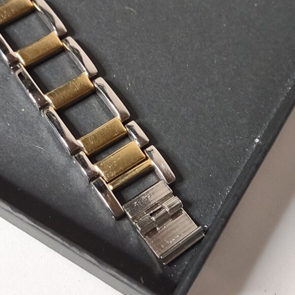Two Tone Metal Watch With One Removable Link - Picture 6 of 12